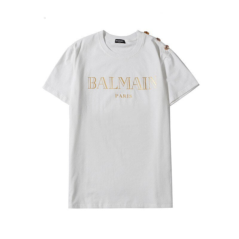 PLAYERA BALMAIN PAIRS - BELICO IMPERIAL